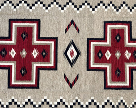 5x7ft Wool Kilim – Southwestern Flatweave Rug