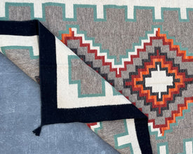 5x7ft Wool Kilim – Southwestern Flatweave Rug