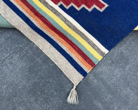 5x7ft Wool Kilim – Southwestern Flatweave Rug