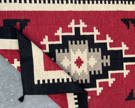 5x7ft Wool Kilim – Southwestern Flatweave Rug