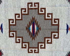 Two Grey Hills - Southwestern Wool Flatweave Rug