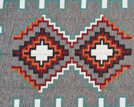 5x7ft Wool Kilim – Southwestern Flatweave Rug