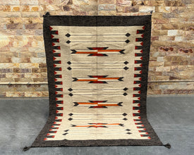 5x7ft Wool Kilim – Southwestern Flatweave Rug