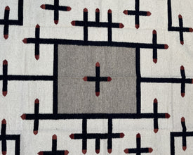 Cross - Wool Flatweave Rug