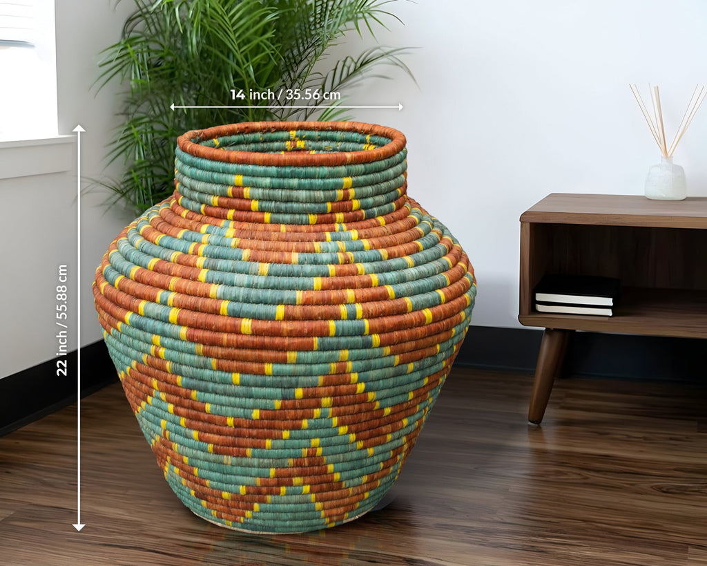 Coral Reef Potter Basket 24-Inch PP-1124-22