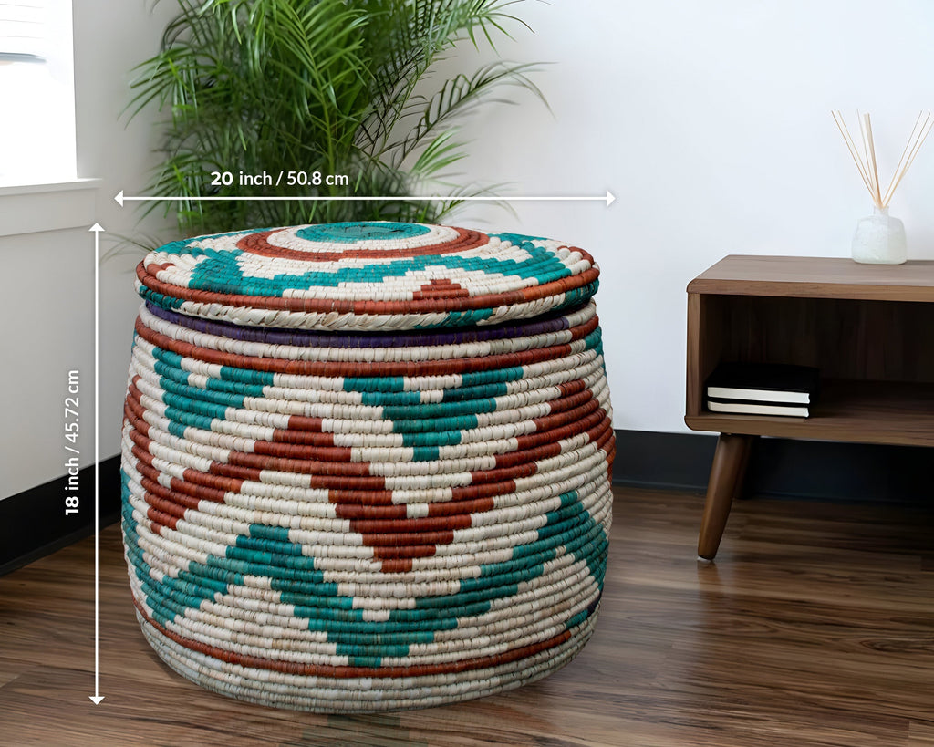 Chevron Large Storage Laundry Basket BL-1210-24