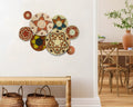 Set of 8 Handwoven wall baskets SET-339-8 N