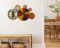 Set of 6 Handwoven wall baskets SET-375-6 N