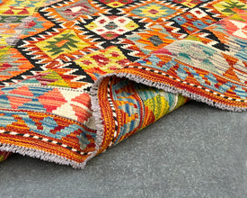 Afghan Maimana Wool Kilim - 7x5 ft