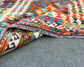 Afghan Maimana Wool Kilim - 7x5 ft