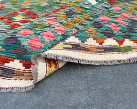 Afghan Maimana Wool Kilim - 6x5 ft