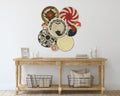 Set of 9 Handwoven wall baskets SET-1-9 N