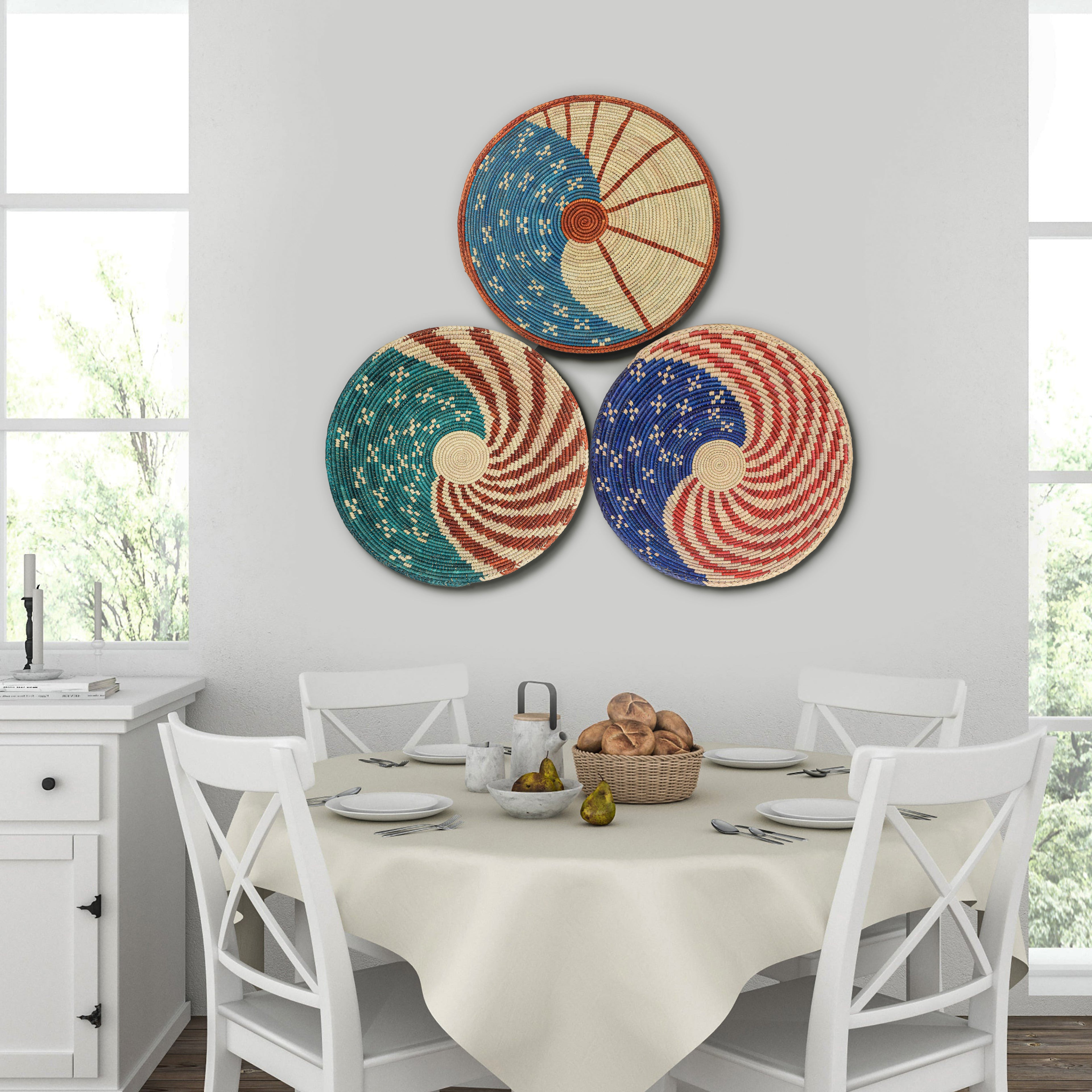 Patriotic Wall Basket Set of 3
