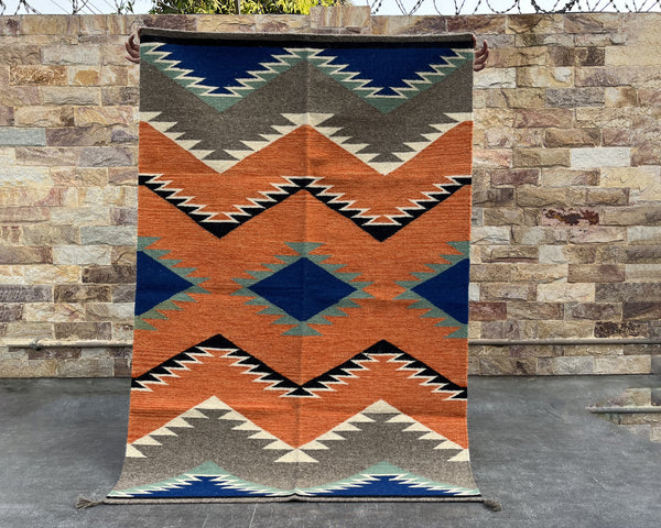 Eye Dazzler - Southwestern Wool Flatweave Rugeave Rug