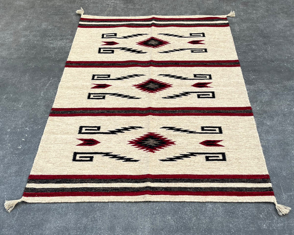 Crystal - Southwestern Wool Flatweave Rug