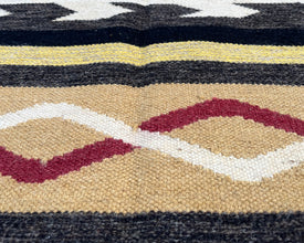 6x4ft Wool Kilim – Southwestern Flatweave Rug