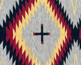 6x4ft Wool Kilim – Southwestern Flatweave Rug