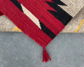 6x4ft Wool Kilim – Southwestern Flatweave Rug