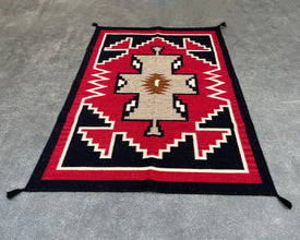 6x4ft Wool Kilim – Southwestern Flatweave Rug