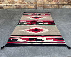 6x4ft Wool Kilim – Southwestern Flatweave Rug