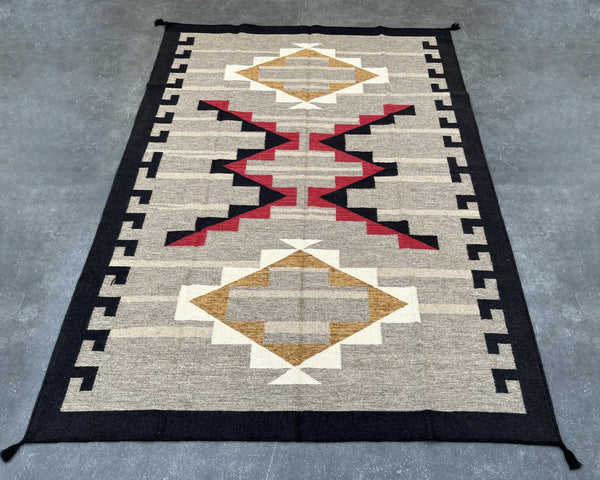 Star Burst - Wool Flatweave Rug