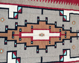 6x9ft Wool Kilim – Southwestern Flatweave Rug