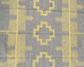 6x9ft Wool Kilim – Southwestern Flatweave Rug