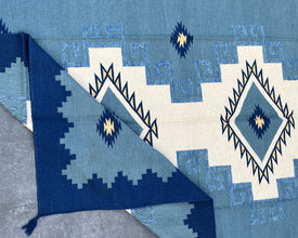 6x9ft Wool Kilim – Southwestern Flatweave Rug