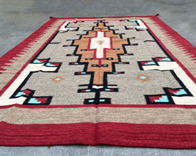 6x9ft Wool Kilim – Southwestern Flatweave Rug