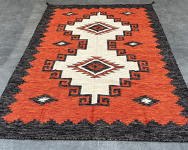 Two Grey Hills - Wool Flatweave Rug