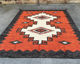 Two Grey Hills - Wool Flatweave Rug