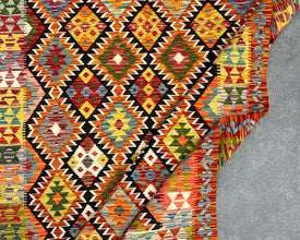 Afghan Maimana Wool Kilim - 7x5 ft