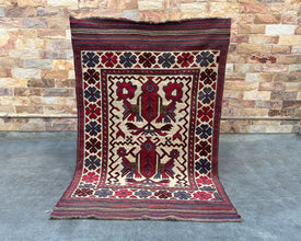 Gul Berjesta Afghan Wool Kilim - 6x4 ft