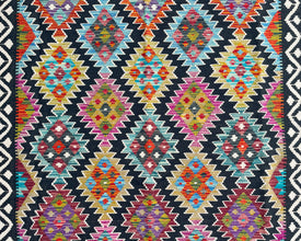 Afghan Maimana Wool Kilim - 8x6 ft