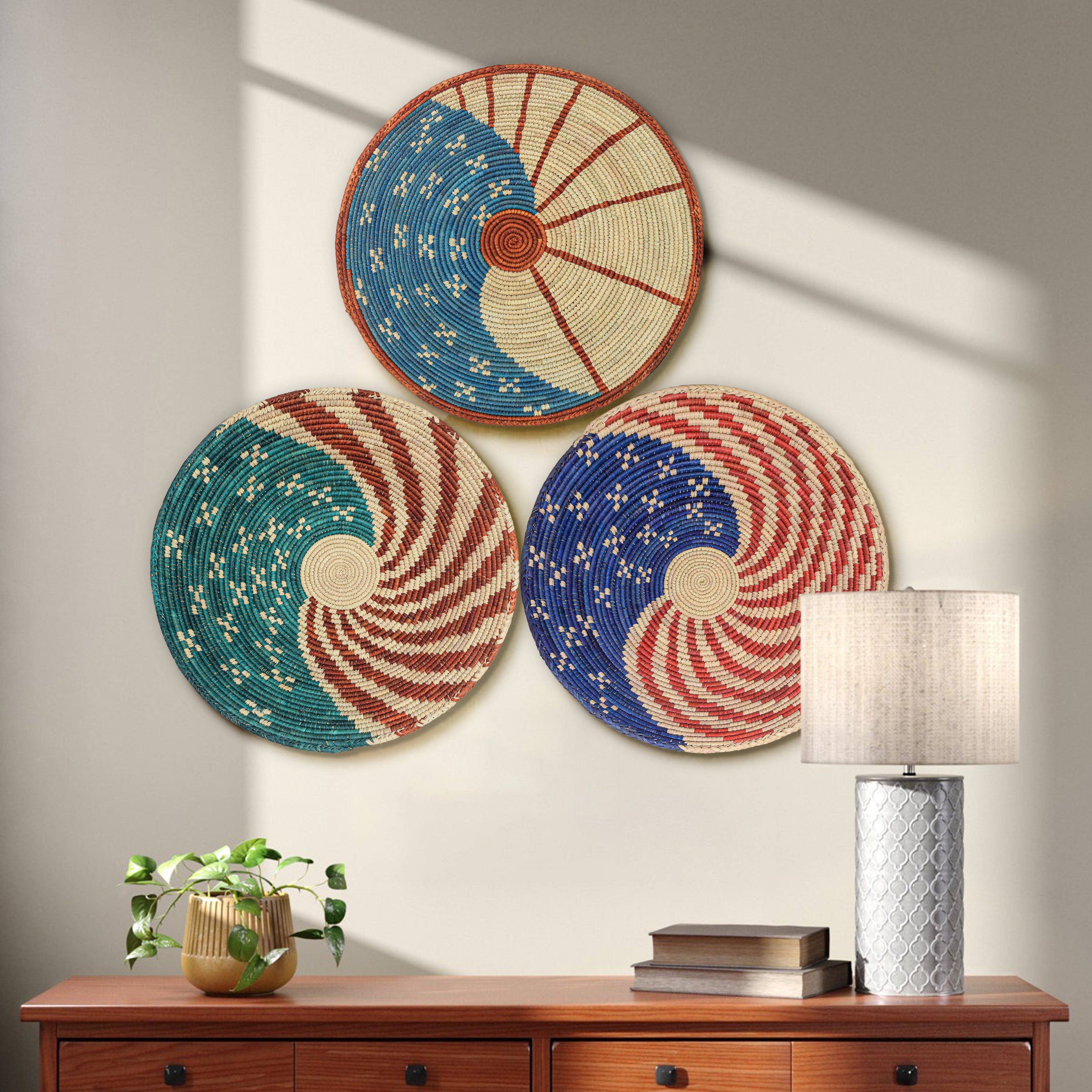 Patriotic Wall Basket Set of 3