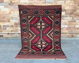 Gul Berjesta Afghan Wool Kilim - 6x4 ft