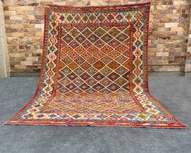 Afghan Maimana Wool Kilim - 10x7 ft