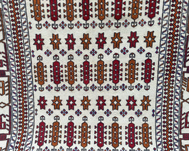 Mashwani Berjesta Afghan Wool Kilim - 6x4 ft