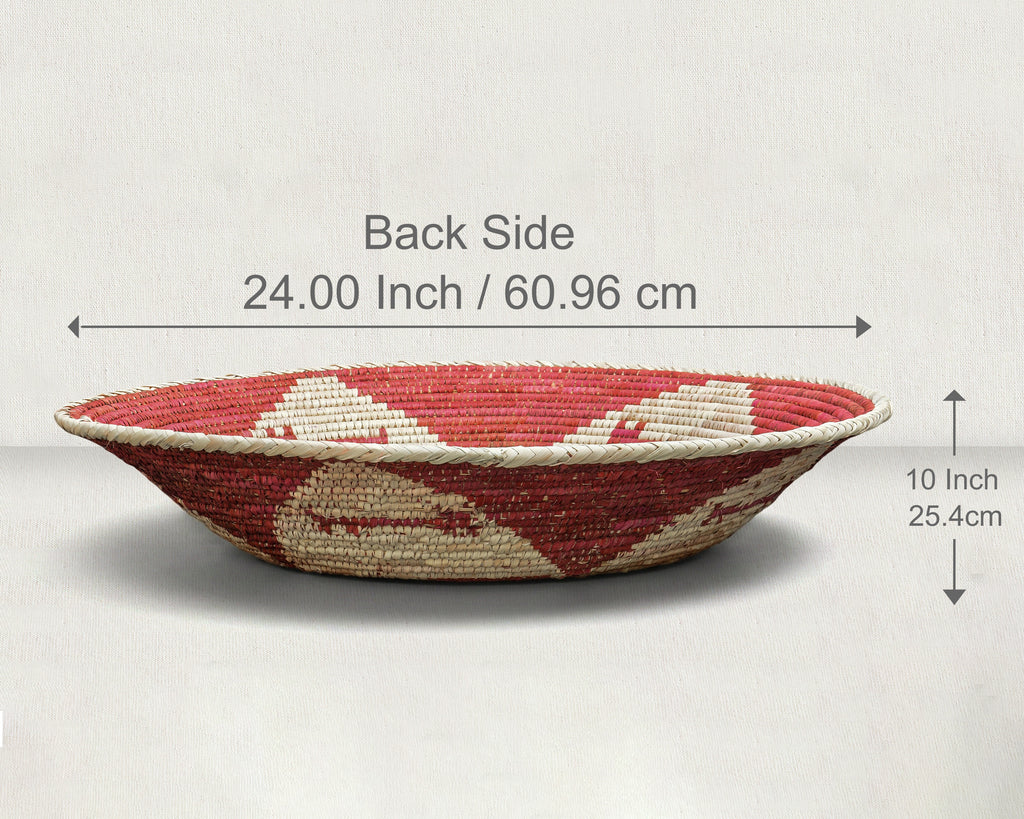 28" Dia Crimson Dogs Statement Wall Basket