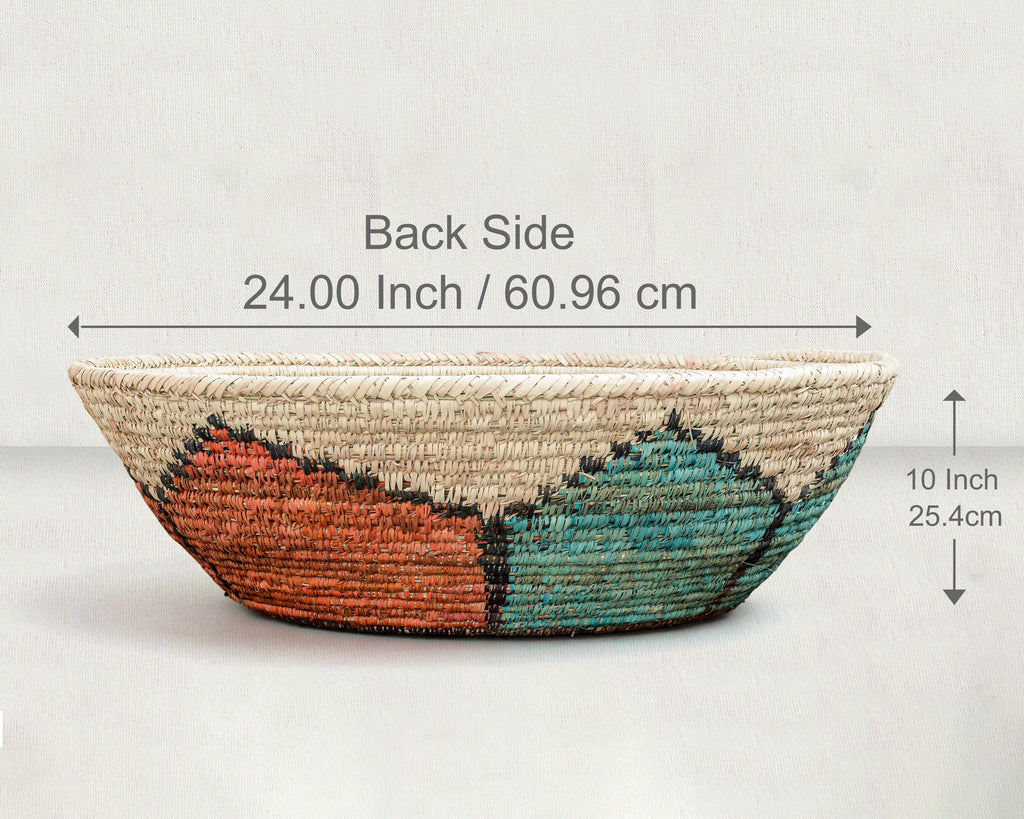 28" Dia Lotus Flower Statement Wall Basket