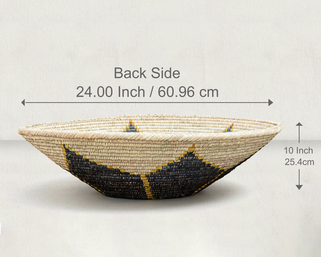 28" Dia Night Lotus Statement Wall Basket