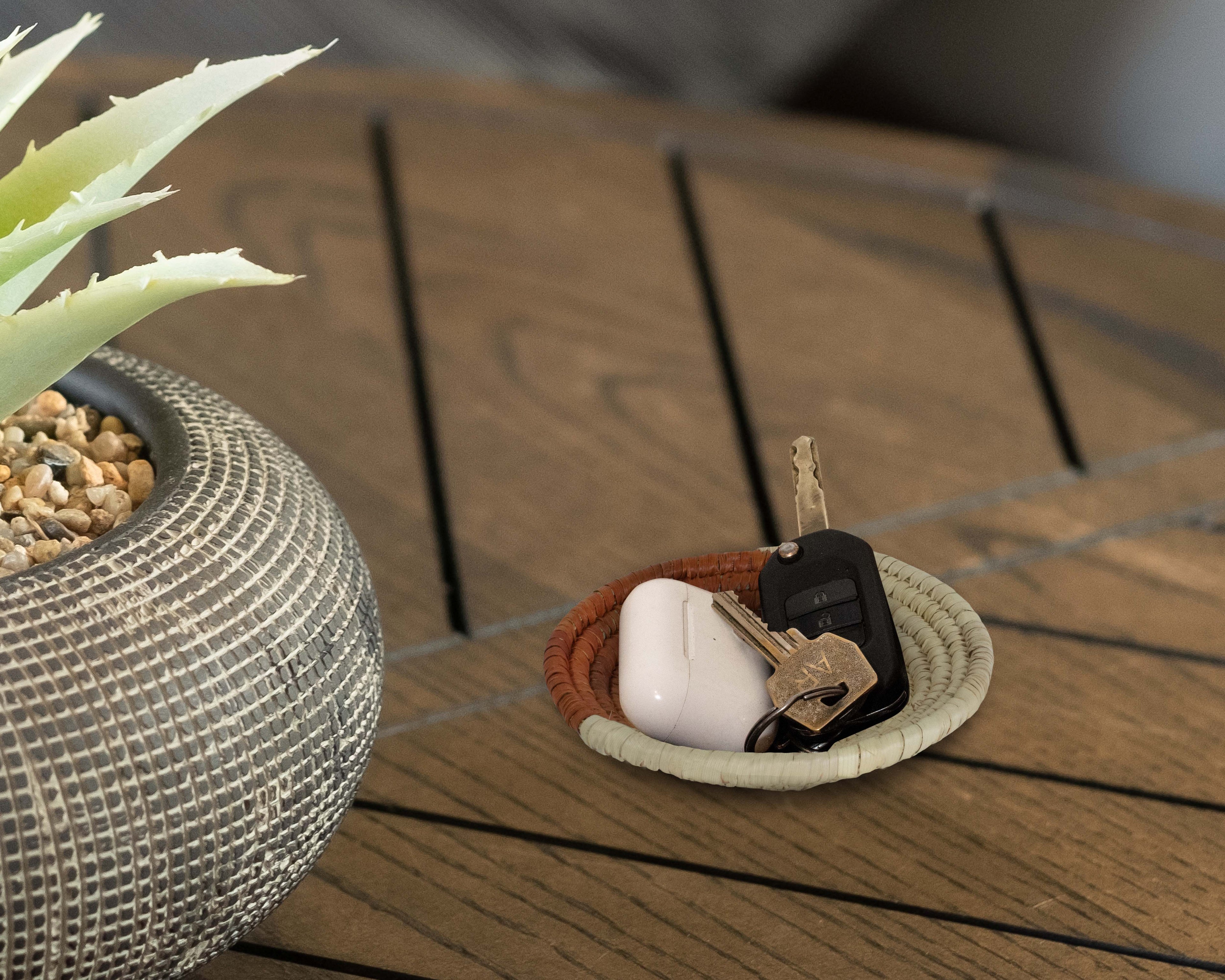 Boho Yei Brown Miniature Basket Pack of 5 - LBW-1601-5 A