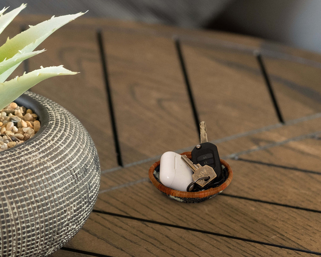 Boho Medallions Miniature Basket Pack of 5 - LBW-1609-5 A