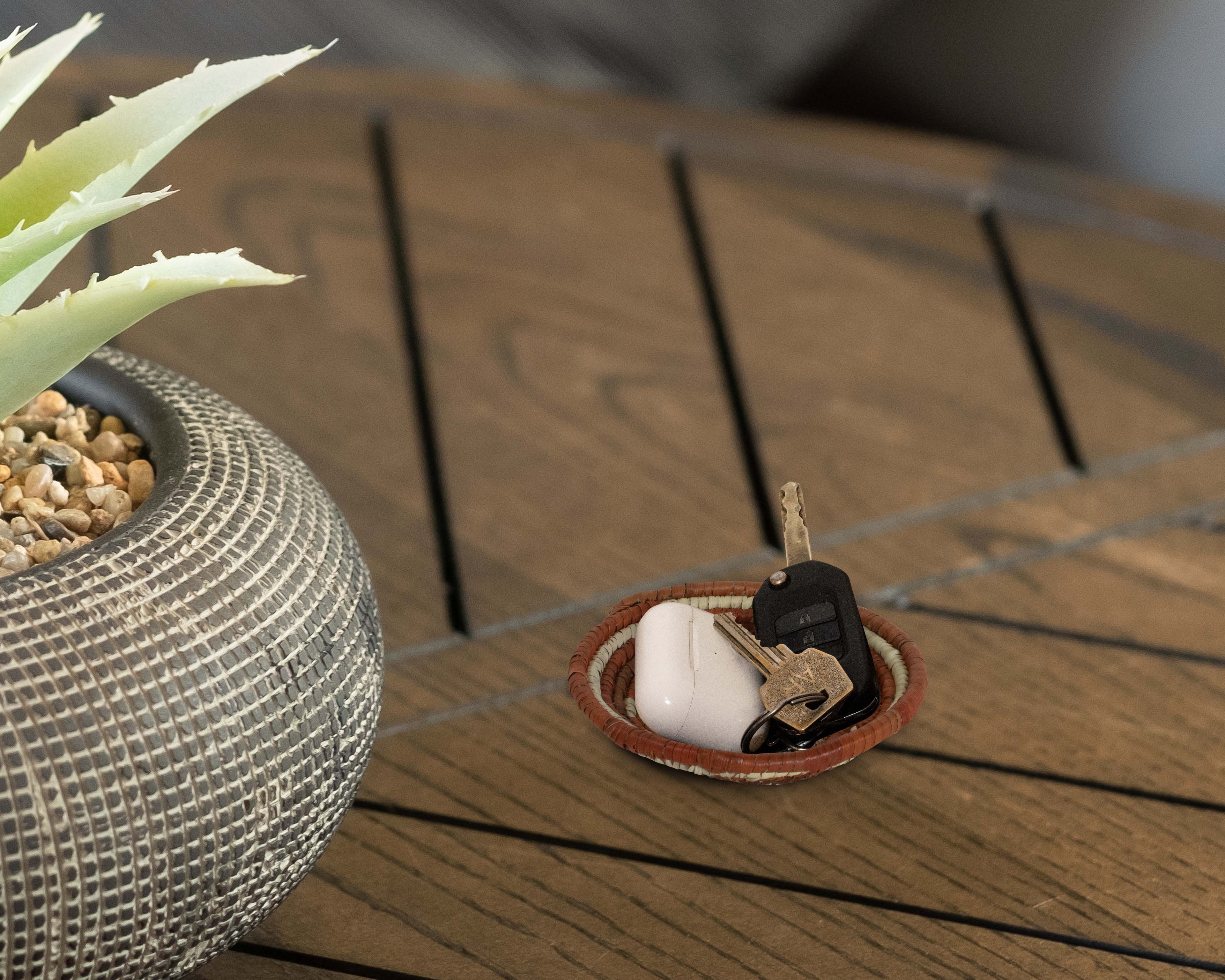 Boho Wheel Brown Miniature Basket Pack of 5 - LBW-1607-5 B