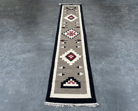 Arrow Point Flatweave Runner Rug – 2.5x12 ft RR-061-30