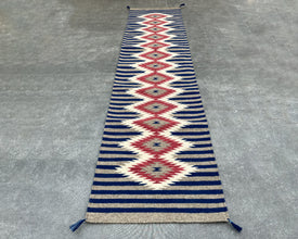 Azure Mesa Flatweave Runner Rug – 2.5x10 ft