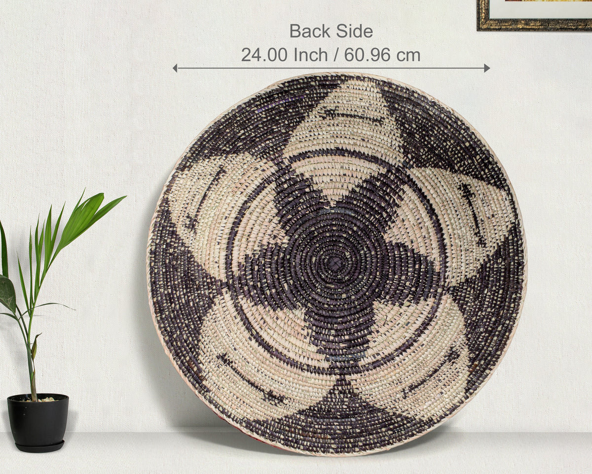 28" Dia Crimson Hound Statement Wall Basket