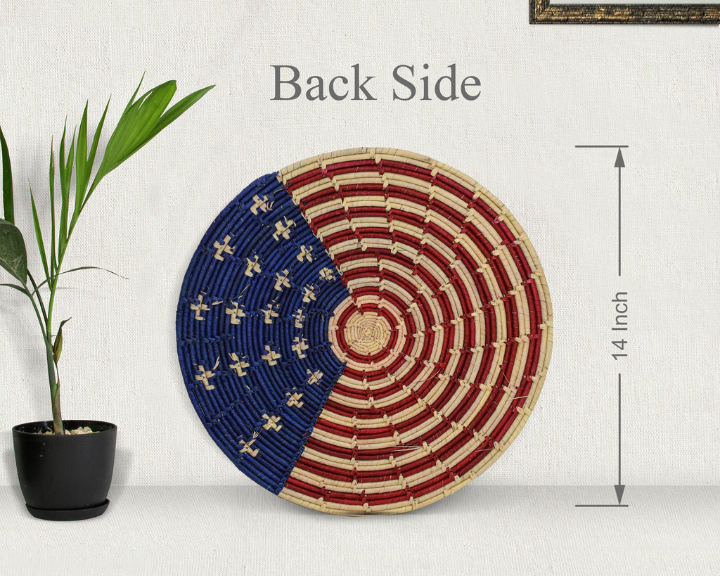 American Flag Flat Basket