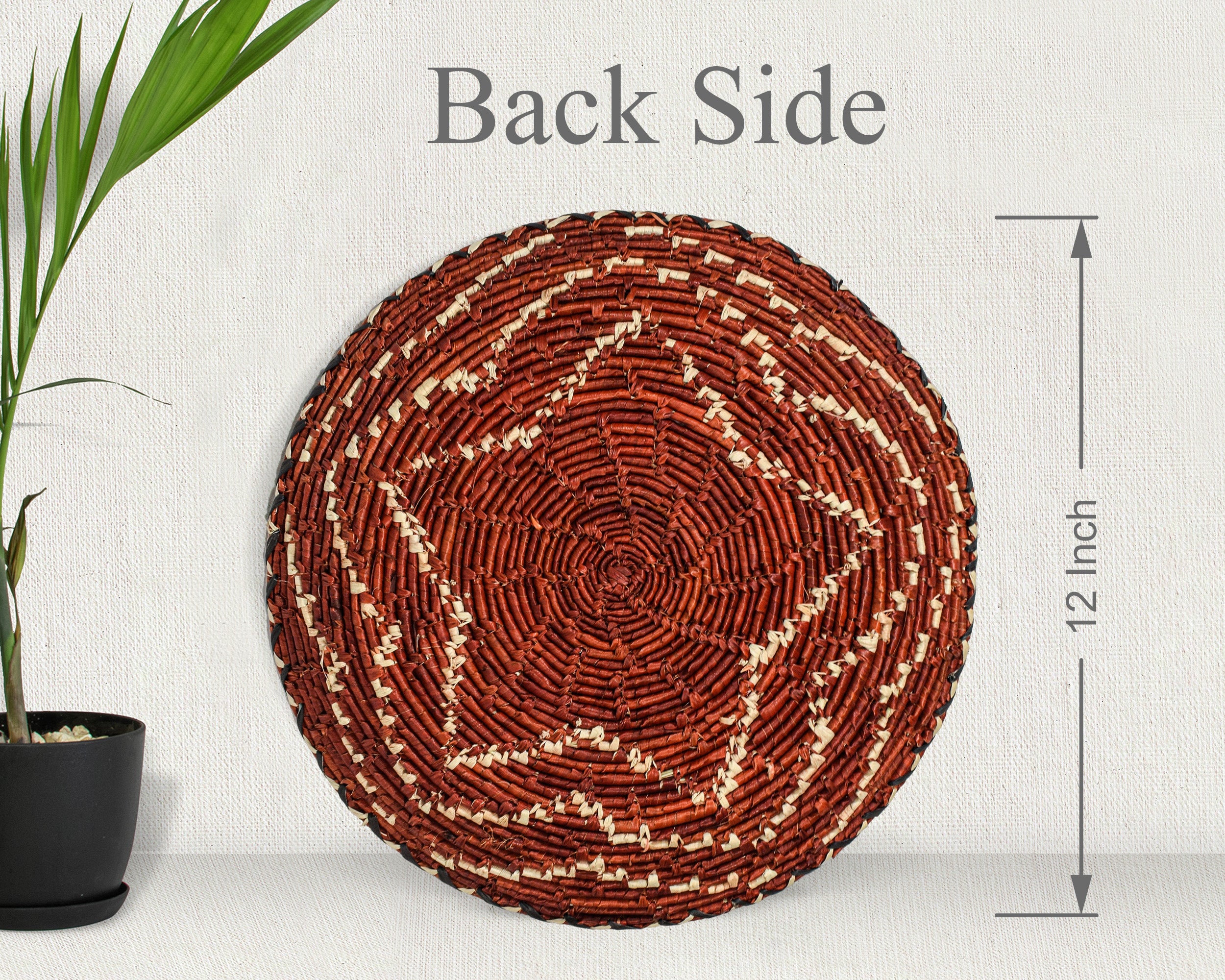 Fierry Red Flat Basket 12-inch