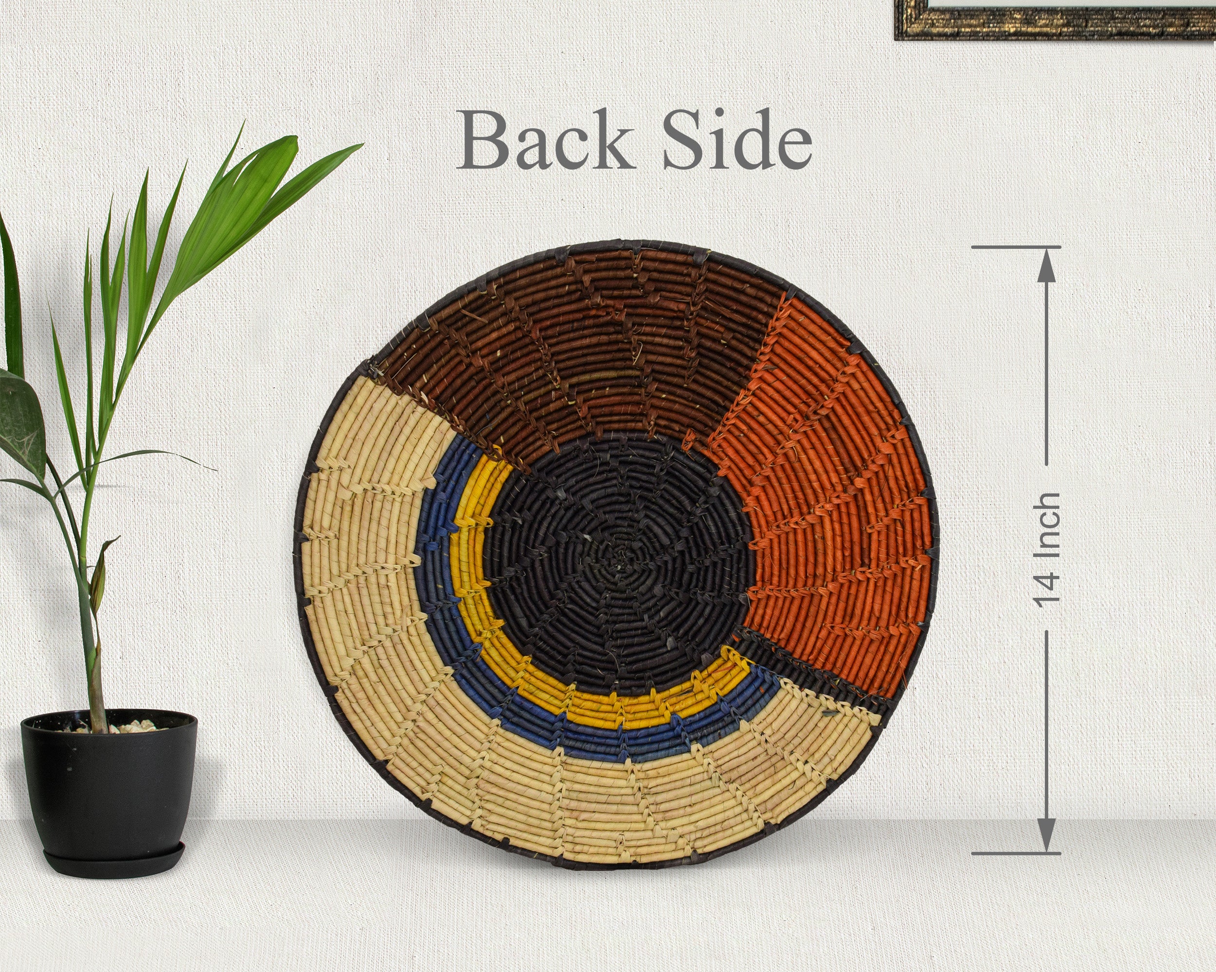 Devils Eye Mat Wall Basket 14-inch MT-262-15